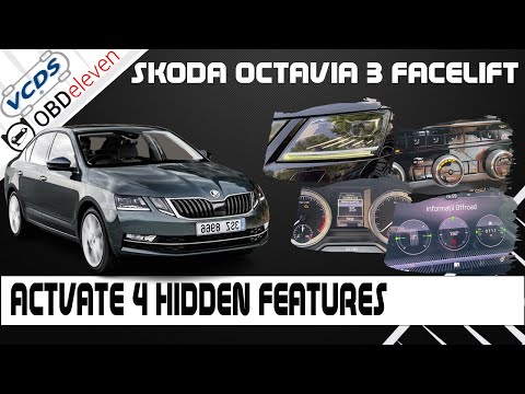 REVEAL 4 SECRET FEATURES | SKODA OCTAVIA 3 FACELIFT | #OBDELEVEN & VCDS TUTORIAL