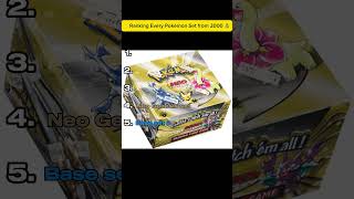 Top 5 sets of 2000 #pokemon  #pokemontcg #pokemoncards #shorts #youtubeshorts #shorts #youtubeshorts