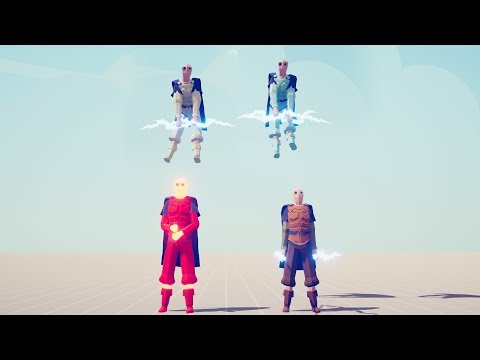 EARTH, WIND, FIRE & ICE GODs vs EVERY MODDED UNIT (omega) - Totally Accurate Battle Simulator TABS