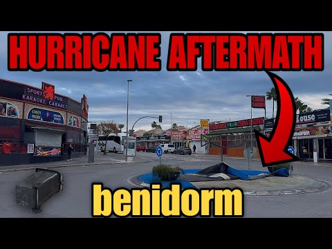 Hurricane WIND Aftermath in Benidorm! 👀⚠️🍃