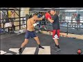 VERGIL ORTIZ JR THROWING POWER RIGHT HANDS! DRILLING ON THE MITTS DURING WORKOUT FOR RING RETURN