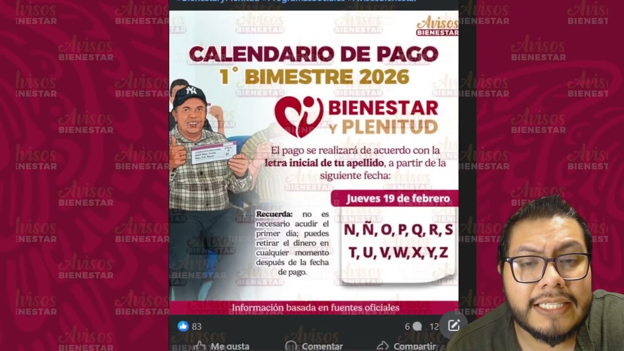 ¡HOMBRES DE 63 y 64 AÑOS! ya esta el pago bienestar y plenitud, enero-febrero 2026 hoy 19 de febrero