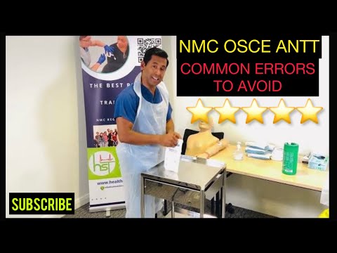 ANTT (Aseptic Non Touch Technique) common errors to avoid in the OSCE #NMC OSCE#