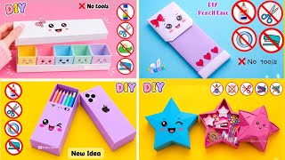 DIY Easy Origami Desk Organizer |No Glue, No Scissors |Cute Pencil Case |Paper Craft |School Project