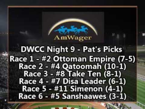 Dubai World Cup Carnival 2014 Night #9 Picks & Plays