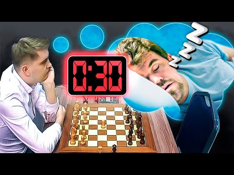 Magnus Carlsen Arrives With Only 30 Seconds To Play