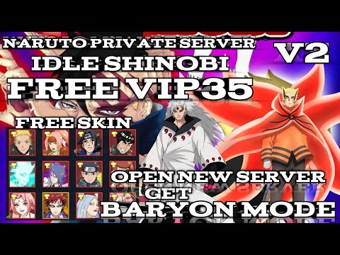 GAME NARUTO PRIVATE SERVER FREE VIP 35 IDLE SHINOBI V2