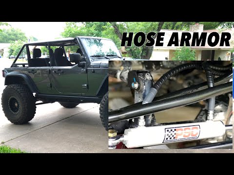 PSC Ram in Redneck Ram out 🦏 Hydraulic Hose Guard 🚙 Uber to Get Jeep Parts VLOG