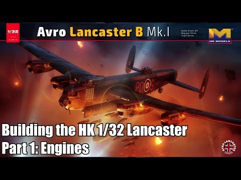 HKM 1/32 Lancaster - Building the engines
