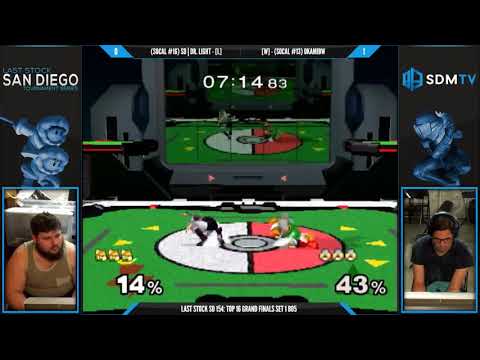 LSSD 154 - Dr. Light (ICs/Fox) vs. OkamiBW (Sheik) - SSBM Top 16 Grand Finals Set 1 - Smash Melee