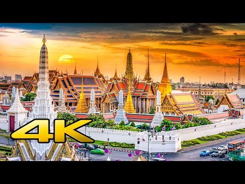 The  Grand Palace  &  Wat Phra Kaew  , Bangkok ,Thailand in 4k UltraHd