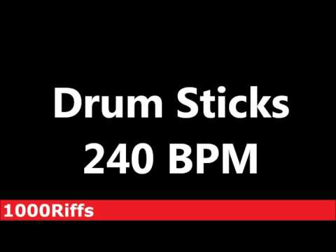 Drum Sticks Metronome : 240 BPM - Beats Per Minute