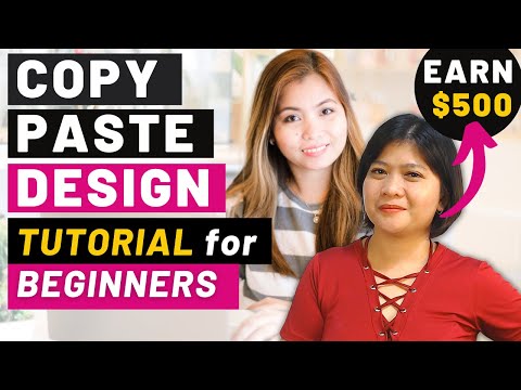 COPY-PASTE DESIGN JOB - TUTORIAL FOR BEGINNERS-  EARN $500  | Step by Step (LEGIT ONLINE JOB)