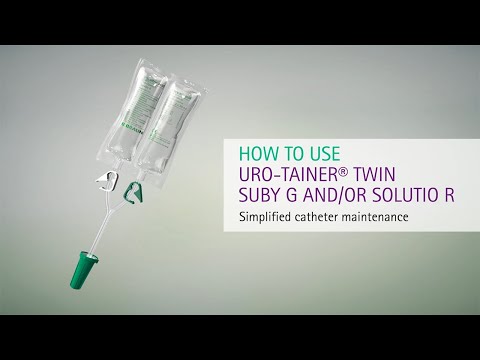 How to use Uro Tainer® Twin Suby G and/or Solutio R