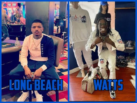 Long Beach Crip rappers vs Watts Crip rappers