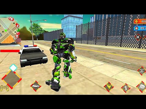 Grand Flying Robot Tornado Car Transform: Robot Transformation Game #3 - Android Gameplay