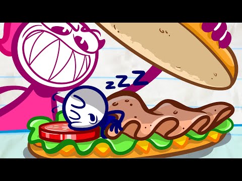 Pencilmate’s RECORD BREAKING Sandwich! | Animated Short Films | Pencilmation Video