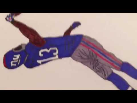 Odell Beckham Jr. drawing time lapse