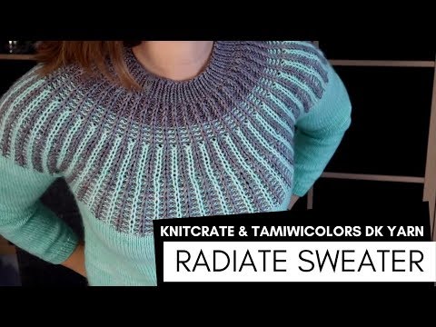 Radiate Sweater pattern by Joji Locatelli - Yarn KnitCrate & tamiwicolors - knitting ILove