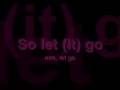 Frou Frou Let Go Lyrics (project) 