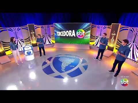 Chris Flores na partida entre Palmeiras x Tigre no SBT