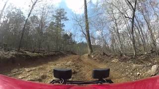 preview picture of video 'ride to high point in wolf pen gap atv trail'