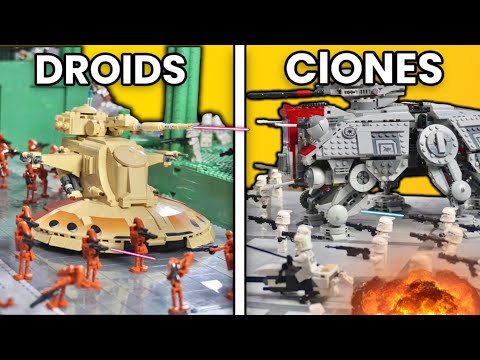 I Built Clone Wars BATTLES in LEGO…