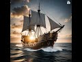 A Legendary Pirate Ship Sailing At Sunset Ship Sea Hotpot Piratesofthecaribbean Bateaux Navire