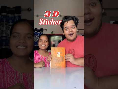 My Sister Vs Me : Who will make the best 3D Sticker #shorts