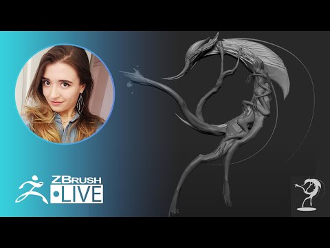 Concept a Creature in 4 Hours with Me ! - Ashley A. Adams "A_Cubed" - ZBrush 2020