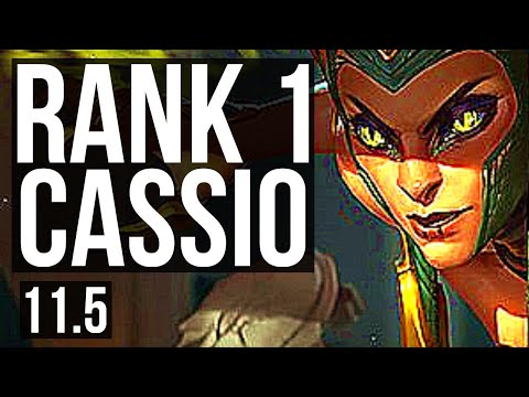 CASSIOPEIA vs KATARINA (MID) | Rank 1 Cassio, 73% winrate, 3/2/9, Rank 20 | TR Challenger | v11.5