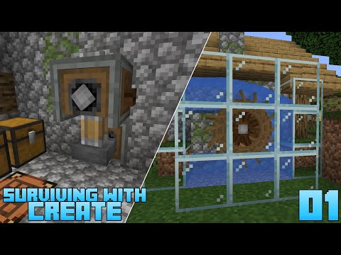 Surviving With Create :: E01 - Water Wheel & Mechanical Press