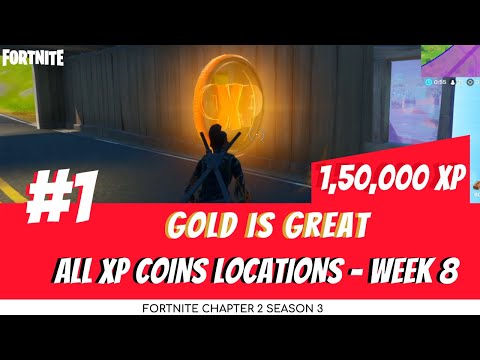 All 10 Gold XP Coins Locations in Fortnite Chapter 2 Season 3 - Gold Is Great