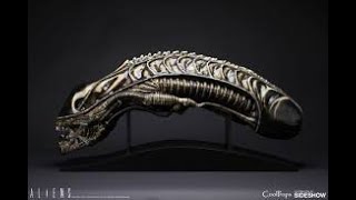 Soška Alien Warrior Head - Aliens Replica 1/1
