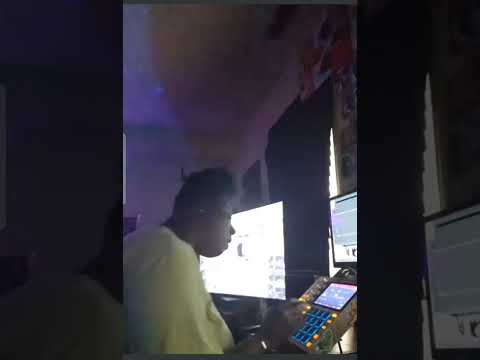 MPC one freestyle.  Playing sample chops over drums