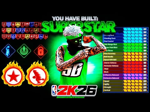 *NEW* BEST 2-WAY POINT GUARD BUILD in NBA 2K26! OVERPOWERED BUILD! Best Build 2k26