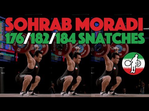 Sohrab Moradi 184kg Snatch 2017 World Championship 94kg [4k 60]