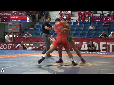 1/4 FS - 69 kg: V. DIACON (MDA) df. M. RAMADAN (BUL) by VSU, 10-0