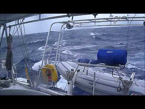 Catamaran sailing in heavy weather - day 3