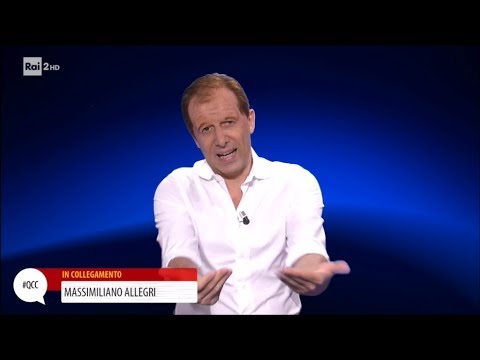 Un Max Allegri adrenalinico dopo Inter-Juventus - Quelli che il calcio 28/04/2018
