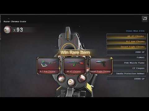 CrossFire NA: Winning all Razer Chroma weapons + Showcase! 7 WINS