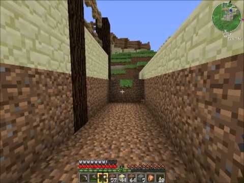 Opa spielt Minecraft 357 -- Kanal mit Glasdeckel