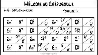 Melodie au crepuscule gypsy jazz play along 105 bpm