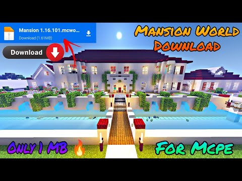 Minecraft Mansion World Download | Best World Download Link [Mansion] #minecraft #survival #download