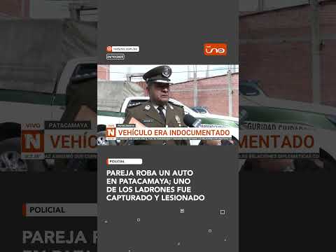 Pareja roba un auto en Patacamaya
