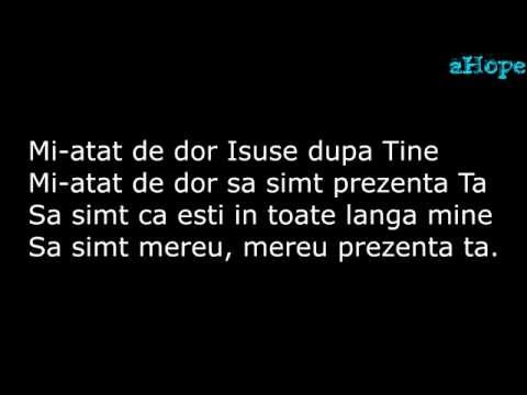 Mi-asa de dor Isuse dupa Tine # Versuri #