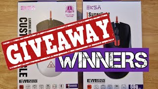 Eksa Gaming Mouse Giveaway Winner Annoucement