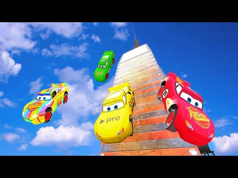 GTA 4 Lightning McQueens Empire state Jumps Testing - Can He Perfact Landing?