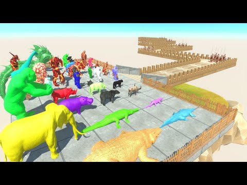 Colors Animals Race Obstacle Small Land Mines #4 - Animal Revolt Battle Simulator