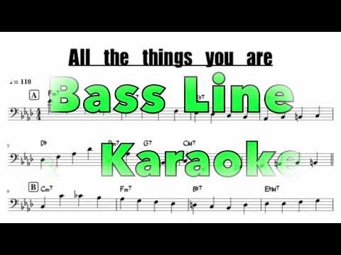 all the things you are [bass line&karaoke] no.105-109